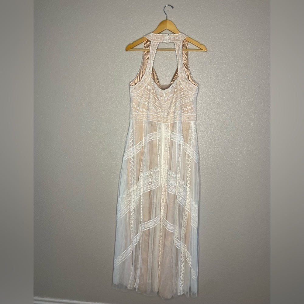 NWT Whimsy Boho Maxi Bridal Dress Size 14 - Picture 3 of 16